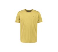 No Excess Regular Fit T-Shirt Rundhals gelb, Einfarbig