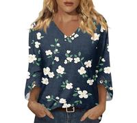 T Shirt Damen Damen Tops Sommer Blaues Tshirt Damentop Strandshirt Sommer Shirt Yoga Top Oberteile Elegant Große Größen Oberteile