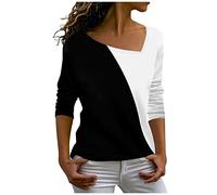 t Shirt Damen Decke mit ärmeln Bluse schwarz y2k Hoodie Tops Sommer Fledermausärmel Pullover Weiss Sport T-Shirt Fitness Fight Club(3XL, Black)