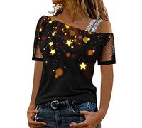 T Shirt Damen Elegant Sommer Streifen Shirt Langarm Damen 3er Pack Damen T-Shirt schwarz oder weiß Kurzarm lang Basic Sommer T-Shirts XS S M L XL 15209153 Teenager Mädchen E744