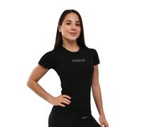 T-Shirt Damen FIT slim mit rundem Ausschnitt in Schwarz 1 St