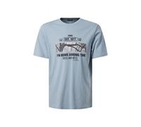 T-Shirt, Damen, Gr. XL, light blau, Jersey, Obermaterial: 100% Baumwolle, PIONEER AUTHENTIC JEANS, normal normal, Rundhals, Shirts T-Shirt, in normaler Passform (87606343-XL)