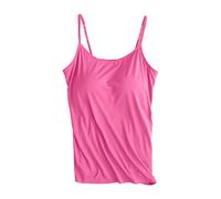 T Shirt Damen Oversize Sale Unterhemden Damen Tank Top Mit Integriertem BH Hemd Damen Mit Cups Oberteil Ärmellos Unterwäsche Hemden Unterziehshirt Kurz Unterhemden Damen Schwarz