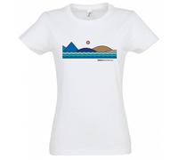 T-Shirt Damen PADDLEFASHION.COM WHITE Baumwolle kurzarm - Größe: L