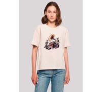 T-Shirt DARK BLUE "Gothic Skeleton Vintage Plattenspieler", Damen, Gr. L, pink, Obermaterial: 100% Baumwolle, oversize, Rundhals, ohne Bündchen, Shirts T-Shirt, Premium Qualität (64740965-L) pink