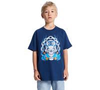 T-Shirt DC SHOES "Burning Skull", Jungen, Gr. 14(155-164cm), estate blau, Obermaterial: 75% Baumwolle, 25% Baumwolle., Shirts T-Shirt (40059355-14) estate blau