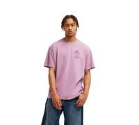 T-Shirt DC SHOES "DC Sport Stack", Herren, Gr. XS, rosa (grapeade), Obermaterial: 75% Baumwolle, 25% Baumwolle., Shirts T-Shirt (60144458-XS) grapeade