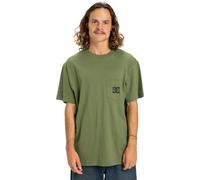 T-Shirt DC SHOES "DC Star Pocket", Herren, Gr. XS, bronze grün, Obermaterial: 75% Walkfrottier, 25% Walkfrottier;, Shirts T-Shirt (73071409-XS) bronze grün