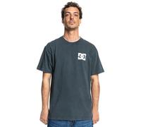 T-Shirt DC SHOES "Line Up", Herren, Gr. M, schwarz (schwarz acid), 75% Baumwolle, 25% Baumwolle, Kurzarm, Shirts (72332921-M) schwarz acid