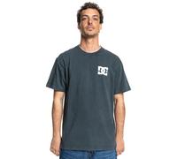 T-Shirt DC SHOES "Line Up", Herren, Gr. M, schwarz (schwarz acid), 75% Baumwolle, 25% Baumwolle, Kurzarm, Shirts (72332921-M) schwarz acid