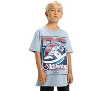 T-Shirt DC SHOES "Manteca Tribute", Jungen, Gr. 10(140-148cm), blau (blau fog), 75% Baumwolle, 25% Baumwolle, Shirts T-Shirt (73672612-10) blau fog
