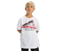 T-Shirt DC SHOES "Slathletic", Kinder, Gr. 14(155-164cm), weiß, Obermaterial: 75% Baumwolle, 25% Baumwolle., Shirts T-Shirt (18064633-14) weiß