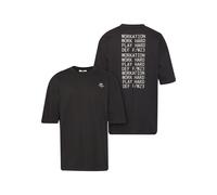 T-Shirt DEF "DEF Herren DEF Busy Tshirt", Damen, Gr. S, schwarz, 100% Baumwolle, bedruckt, relaxed fit, Rundhals, Shirts T-Shirt (64759554-S) schwarz