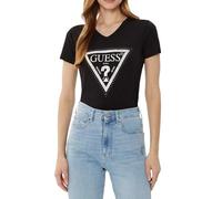T-shirt donna Guess triangle tee con strass nero ES25GU09 W5R121J1314 S