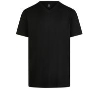 T-Shirt Doppelpack - Regular Fit - V-Ausschnitt - schwarz Lerros