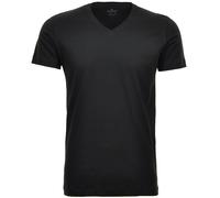 Ragman T-Shirt Body Fit V-Ausschnitt Doppelpack Schwarz XL