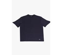 T-Shirt DROPSIZE "Dropsize HEAVY OVERSIZE METAL PATCH T-SHIRT", Damen, Gr. M, navy, 100% Baumwolle, bedruckt, oversize, Rundhals, Shirts T-Shirt (91933500-M)