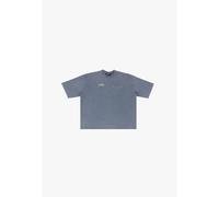 T-Shirt DROPSIZE "Dropsize HEAVY OVERSIZE POCKET T-SHIRT", Damen, Gr. S, acid washed grau, 100% Baumwolle, unifarben, oversize, Rundhals, Shirts T-Shirt (25412754-S) acid washed grau