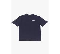 T-Shirt DROPSIZE "Dropsize HEAVY OVERSIZED HUSTLE HARD T-SHIRT", Herren, Gr. L, navy, 100% Baumwolle, bedruckt, oversize, Rundhals, Shirts T-Shirt (31603167-L)