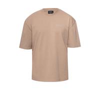 T-Shirt DROPSIZE "Dropsize Herren Heavy Overisze HD Print T-Shirt", Damen, Gr. S, weatherot teak, 100% Baumwolle, bedruckt, oversize, Rundhals, Shirts T-Shirt (67686712-S) weatherot teak
