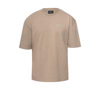 T-Shirt DROPSIZE "Dropsize Herren Heavy Overisze HD Print T-Shirt", Jungen, Gr. XS, weatherot teak, 100% Baumwolle, bedruckt, oversize, Rundhals, Shirts T-Shirt (67686712-XS) weatherot teak