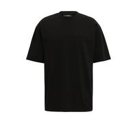 T-Shirt DROPSIZE "Dropsize Herren Heavy Oversize Embo T-Shirt", Damen, Gr. S, schwarz, 100% Baumwolle, bedruckt, oversize, Rundhals, Shirts T-Shirt (75607063-S)