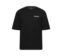 T-Shirt DROPSIZE "Dropsize Herren Heavy V2 Embo T-Shirt", Herren, Gr. S, schwarz, 100% Baumwolle, bedruckt, oversize, Rundhals, Shirts T-Shirt (87627901-S)