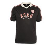 T-Shirt ECKO UNLTD. "Ecko Unltd. Ecko Unltd. Vintage Trikot T-Shirts", Herren, Gr. S, schwarz, 100% Polyester, bedruckt, normal, V-Ausschnitt, Shirts T-Shirt (35388149-S) schwarz