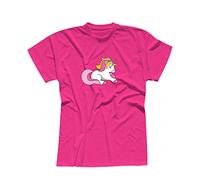 T-Shirt Einhorn bunt Unicorn Beauty Pferd Märchen CSD 13 Farben Herren XS - 5XL Fabelwesen Zauber Phantasie Glitzer pink süß, Größe:M, Farbe:pink