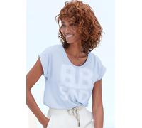 ELBSAND T-Shirt Damen blau meliert Gr.M (38)
