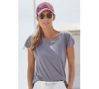 Elbsand T-Shirt Ranva mit Logodruck, blau, size=XL (42)|color=blau meliert