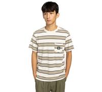 T-Shirt ELEMENT "Icon Label Pocket", Herren, Gr. S, oat milk, aluminium, 100% Baumwolle, Shirts T-Shirt (83219255-S) oat milk, aluminium