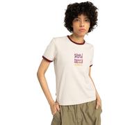 T-Shirt ELEMENT "Second Nature Ringer", Damen, Gr. M, weiß (oat milk), Obermaterial: 100% Baumwolle., Shirts T-Shirt (93232810-M) oat milk