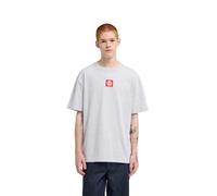 T-Shirt ELEMENT "Square Logo", Jungen, Gr. S, grau (mid grau heather), Obermaterial: 100% Baumwolle., Shirts T-Shirt (51584827-S) mid grau heather