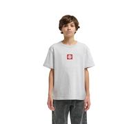 T-Shirt ELEMENT "Square Logo", Jungen, Gr. 14(155-164cm), grau (mid grau heather), Obermaterial: 100% Baumwolle., Shirts T-Shirt (81762816-14) mid grau heather