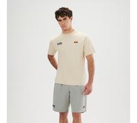 T-Shirt ELLESSE "FLORAN TEE", Herren, Gr. XL, beige (stone), Obermaterial: 100% Baumwolle, normal, Rundhals, Shirts T-Shirt, mit Rundhalsausschnitt, Kurzarm-Design, aus Baumwolle, normale Länge (79568