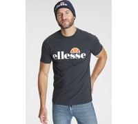 T-Shirt ELLESSE "SL PRADO TEE", Herren, Gr. 3XL, blau (marine), Obermaterial: 100% Baumwolle, Basic schmal hüftlang, Rundhals, Shirts T-Shirt (97358402-XXXL) marine