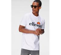 T-Shirt ELLESSE "SL PRADO TEE", Herren, Gr. L, weiß, Obermaterial: 100% Baumwolle, Basic schmal hüftlang, Rundhals, Shirts T-Shirt (16226017-L) weiß