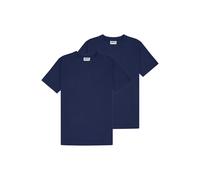 ELLESSE ellesse Herren T-Shirt 2er Pack - ACCIANO, Kurzarm, Rundhals, Logo, Baumwolle, einfarbig (TB_SHB22835-2P) M Dunkelblau