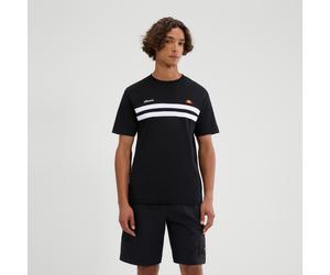 T-Shirt ELLESSE "VENIRE TEE", Herren, Gr. M, schwarz, weiß, Obermaterial: 100% Baumwolle, normal, Rundhals, Shirts T-Shirt, Kurzarm, mit Rundhalsausschnitt, aus Baumwolle, normale Länge (49159930-M) s