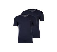 EMPORIO ARMANI Herren T-Shirt, 2er Pack - CORE LOGOBAND, V-Neck, Regular Fit, Stretch Cotton Blau XL