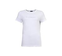 EMPORIO ARMANI Damen T-Shirt, Rundhals - ESSENTIAL COTTON, Regular Fit, Logo Weiß S