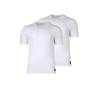 T-Shirt EMPORIO ARMANI "T-Shirt ESSENTIAL LOGOLABEL 2er Pack", Herren, Gr. XXL, weiß, Obermaterial: 95% Baumwolle CO. 5% Elasthan EL., Shirts T-Shirt (96073256-XXL) weiß