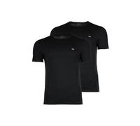 T-Shirt EMPORIO ARMANI "T-Shirt SOFT TOUCH BAMBOO VISCOSE 2er Pack", Damen, Gr. L, schwarz, Obermaterial: 95% Viskose CV. 5% Elasthan EL., Shirts T-Shirt (16722753-L) schwarz