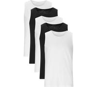 T-Shirt ENDURANCE "Rabby", Damen, Gr. XXL, schwarz, weiß, 60% Baumwolle, 40% Polyester, unifarben, normal, Rundhals, Shirts T-Shirt, im 5er-Pack (19120009-XXL) schwarz, weiß