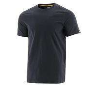 Caterpillar Essentials Kurzarm Baumwollshirt Herren Schwarz M