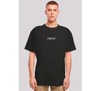 T-Shirt F4NT4STIC "AC/DC PWRUP Stickerei", Damen, Gr. XS, schwarz, Obermaterial: 100% Baumwolle, oversize, Rundhals, ohne Bündchen, Shirts T-Shirt, Premium Qualität, Logo-Stickerei (11190754-XS) schwa