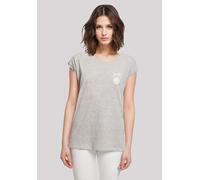 T-Shirt F4NT4STIC "ACDC Lightning Bolt", Damen, Gr. XXL, grau (erdgrau), Obermaterial: 100% Baumwolle, regular fit, Rundhals, ohne Bündchen, Shirts T-Shirt, Premium Qualität (79576956-XXL) erdgrau