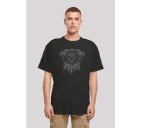 T-Shirt F4NT4STIC "ACDC Rock Band Black Ice", Damen, Gr. XS, schwarz, Obermaterial: 100% Baumwolle, oversize, Rundhals, ohne Bündchen, Shirts T-Shirt, Print (60223422-XS) schwarz