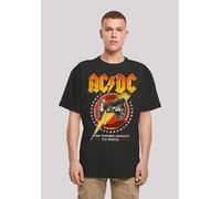 T-Shirt F4NT4STIC "ACDC Rock Band Shirt For Those About To Rock 1981", Damen, Gr. S, schwarz, Obermaterial: 100% Baumwolle, oversize, Rundhals, ohne Bündchen, Shirts T-Shirt, Print (47915556-S) schwar